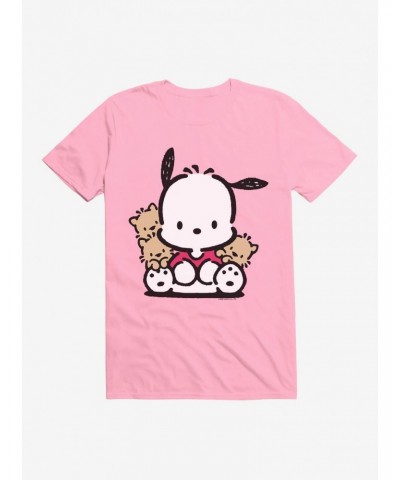 Pochacco Sitting With Friends T-Shirt $6.88 T-Shirts