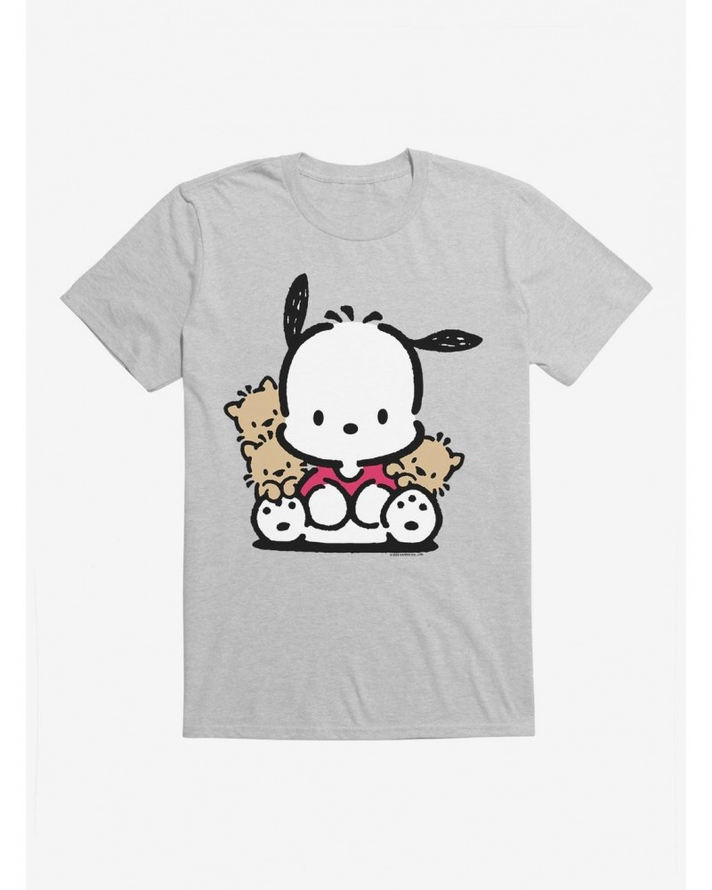 Pochacco Sitting With Friends T-Shirt $6.88 T-Shirts