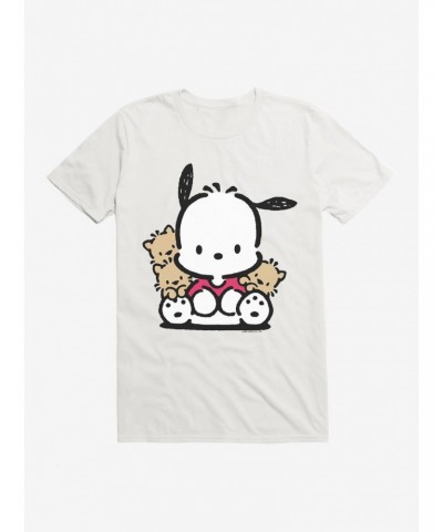 Pochacco Sitting With Friends T-Shirt $6.88 T-Shirts