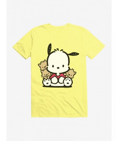 Pochacco Sitting With Friends T-Shirt $6.88 T-Shirts