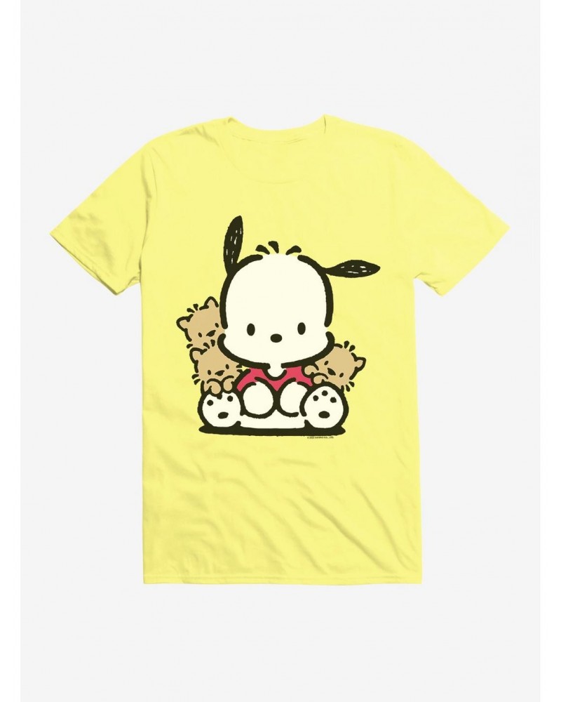 Pochacco Sitting With Friends T-Shirt $6.88 T-Shirts