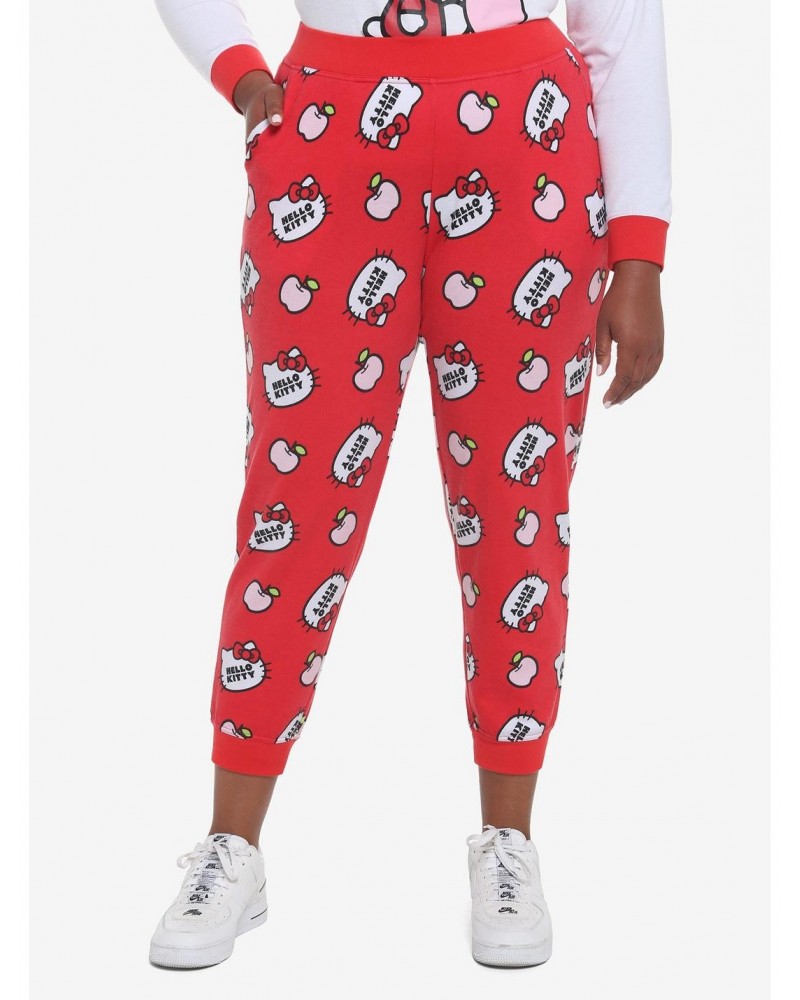 Hello Kitty Apple Girls Jogger Pajama Pants Plus Size $12.77 Pants