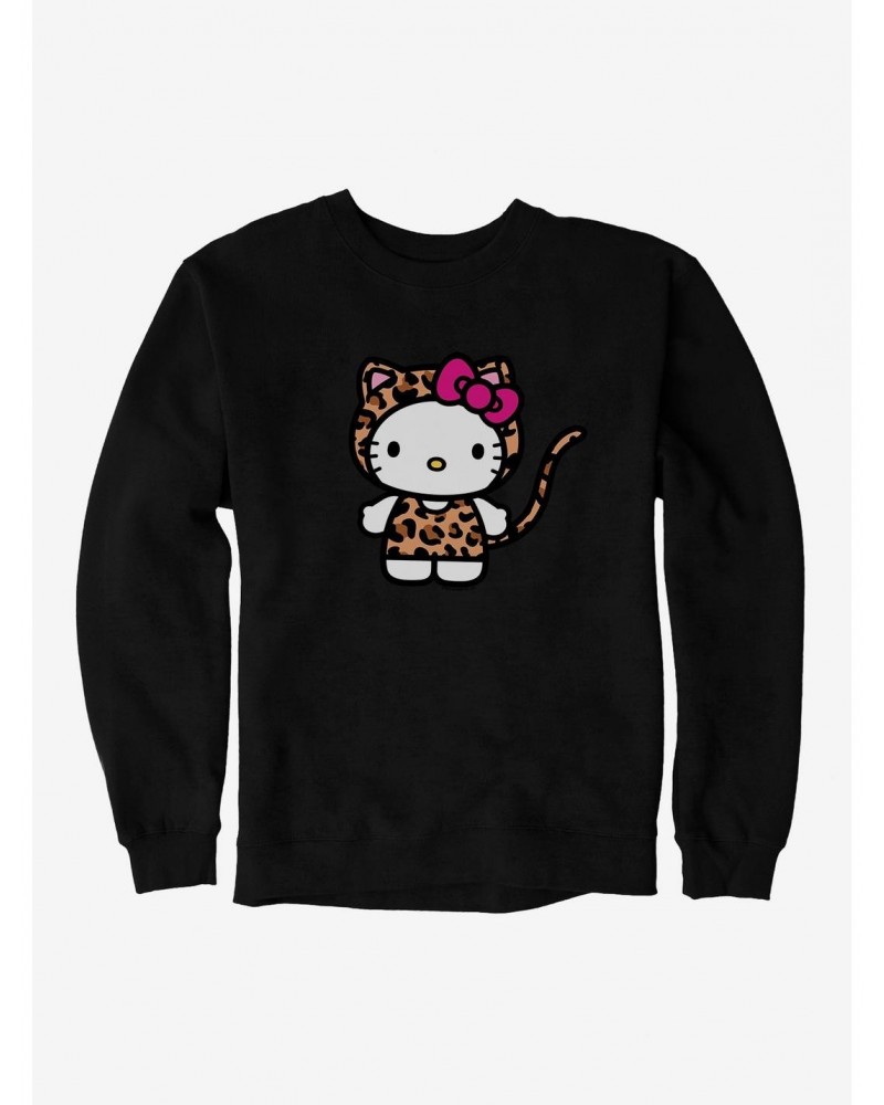 Hello Kitty Jungle Paradise Leopard Print Sweatshirt $10.04 Sweatshirts