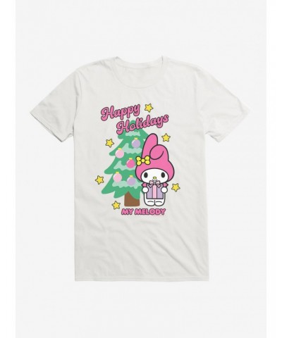 My Melody Happy Holidays Christmas Tree T-Shirt $7.65 T-Shirts