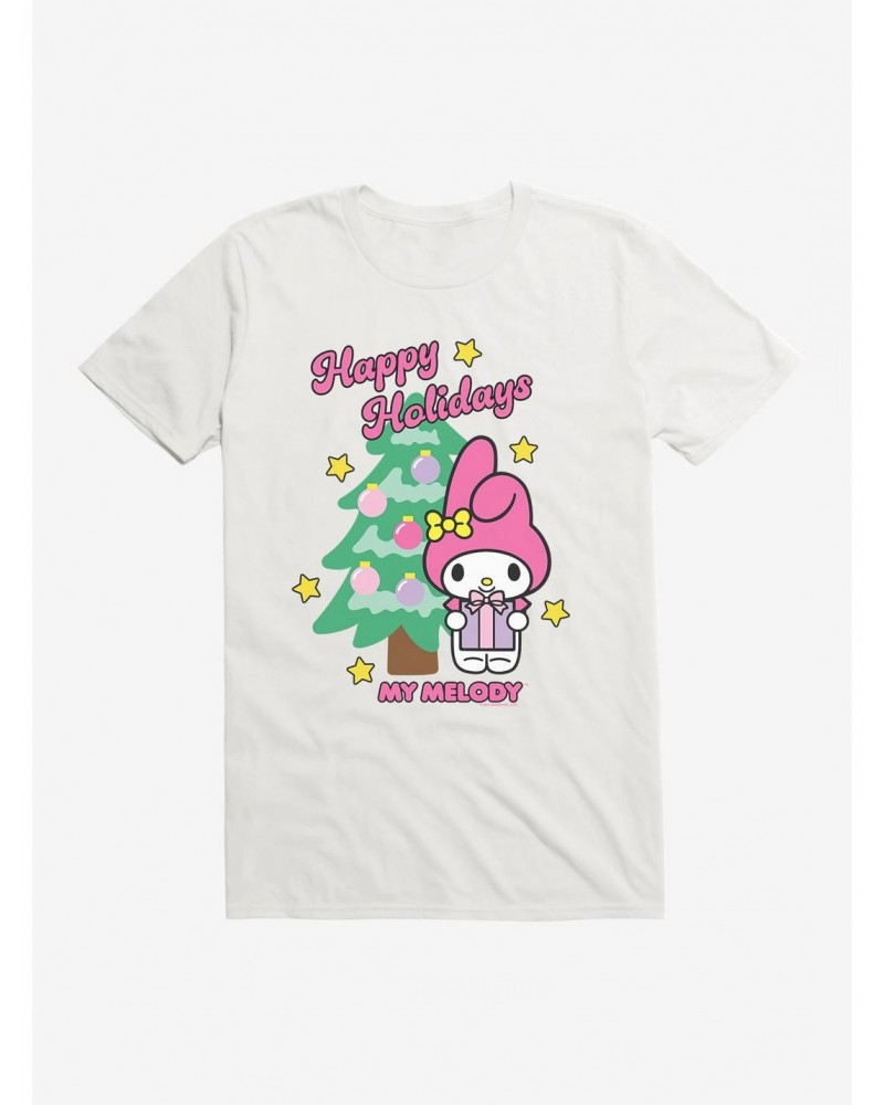 My Melody Happy Holidays Christmas Tree T-Shirt $7.65 T-Shirts