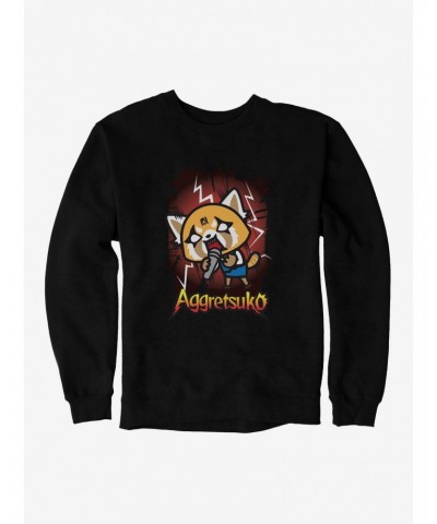 Aggretsuko Metal Rockin' Out Sweatshirt $14.17 Sweatshirts