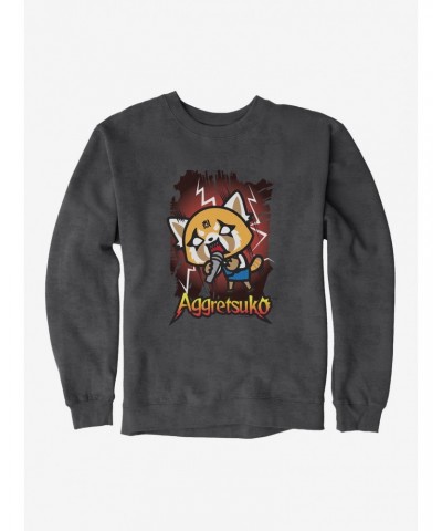 Aggretsuko Metal Rockin' Out Sweatshirt $14.17 Sweatshirts