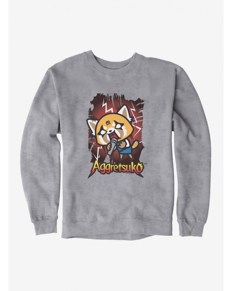 Aggretsuko Metal Rockin' Out Sweatshirt $14.17 Sweatshirts