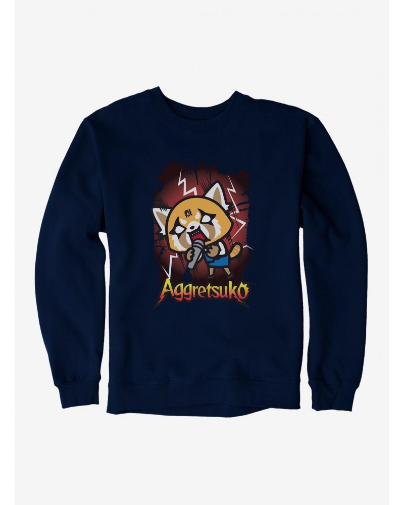 Aggretsuko Metal Rockin' Out Sweatshirt $14.17 Sweatshirts