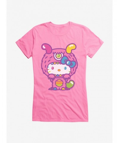 Hello Kitty Sweet Kaiju Fuzzy Girls T-Shirt $9.96 T-Shirts