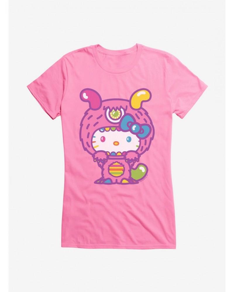 Hello Kitty Sweet Kaiju Fuzzy Girls T-Shirt $9.96 T-Shirts