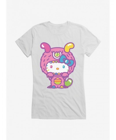 Hello Kitty Sweet Kaiju Fuzzy Girls T-Shirt $9.96 T-Shirts