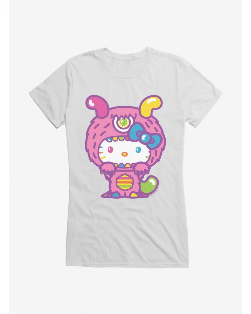 Hello Kitty Sweet Kaiju Fuzzy Girls T-Shirt $9.96 T-Shirts