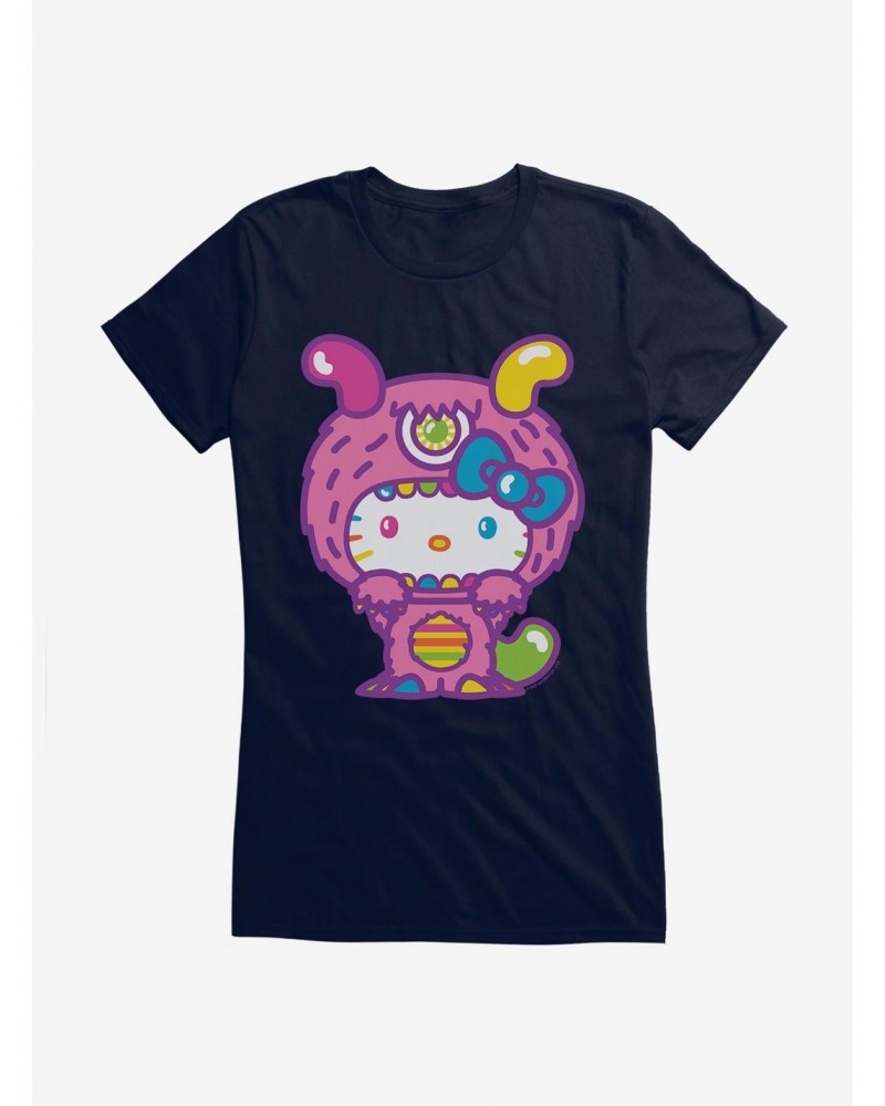 Hello Kitty Sweet Kaiju Fuzzy Girls T-Shirt $9.96 T-Shirts