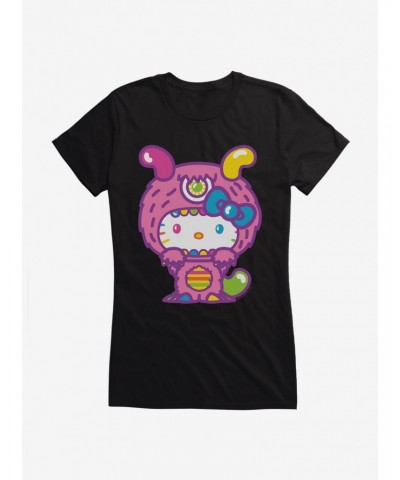 Hello Kitty Sweet Kaiju Fuzzy Girls T-Shirt $9.96 T-Shirts