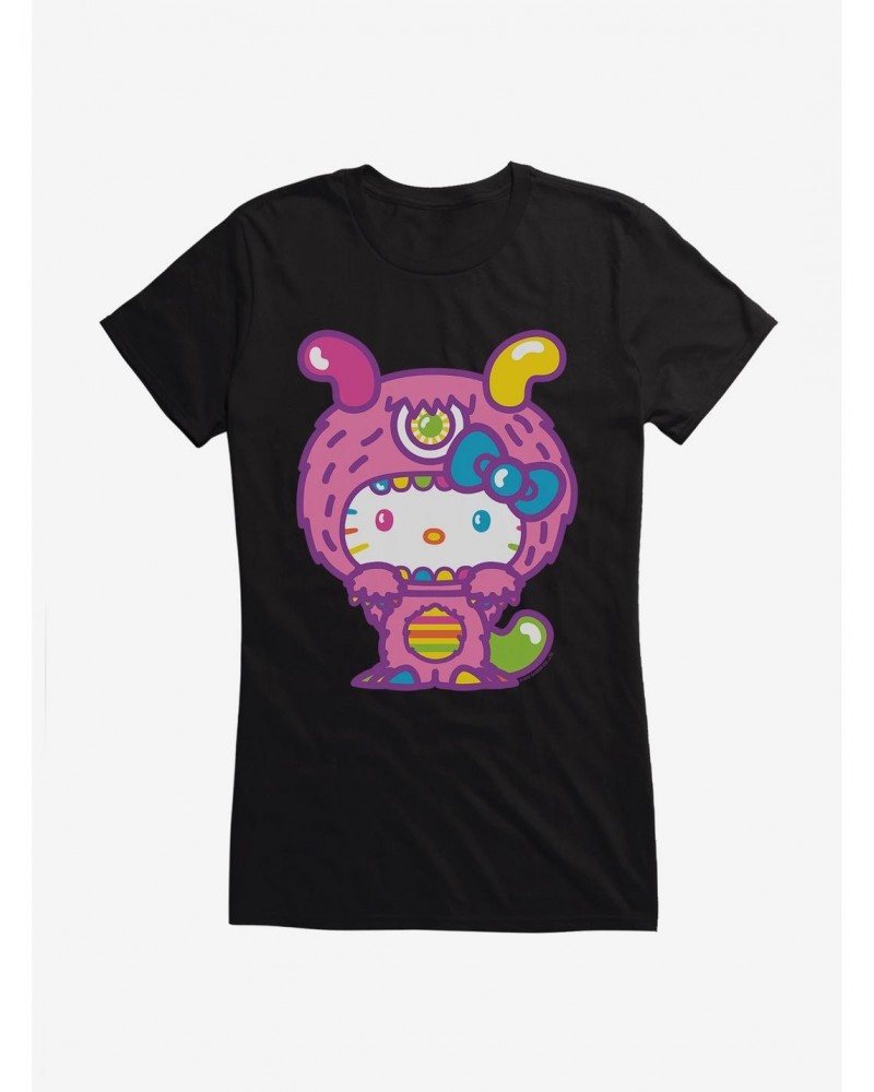 Hello Kitty Sweet Kaiju Fuzzy Girls T-Shirt $9.96 T-Shirts