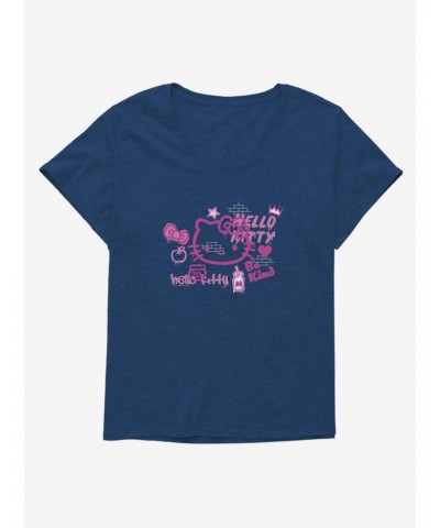 Hello Kitty Be Kind Girls T-Shirt Plus Size $11.56 T-Shirts
