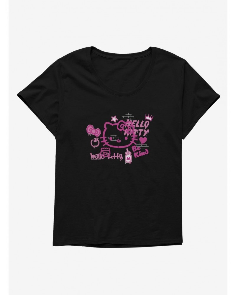 Hello Kitty Be Kind Girls T-Shirt Plus Size $11.56 T-Shirts