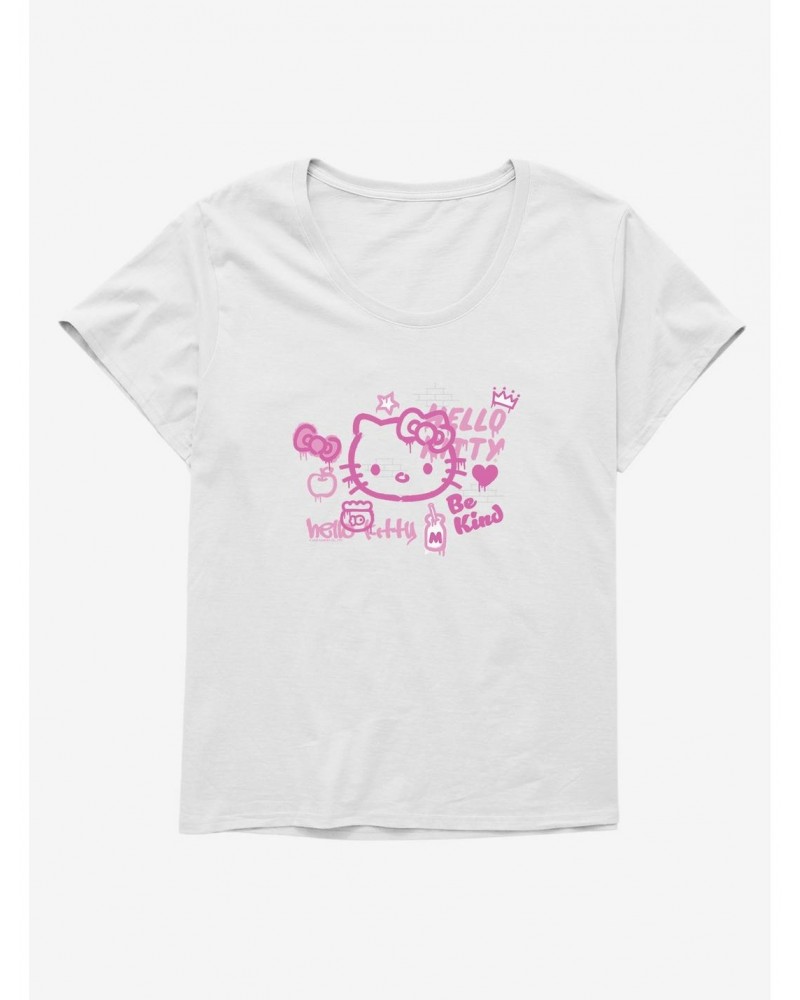 Hello Kitty Be Kind Girls T-Shirt Plus Size $11.56 T-Shirts