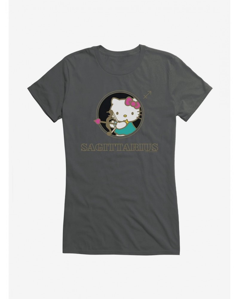 Hello Kitty Star Sign Sagittarius Stencil Girls T-Shirt $7.37 T-Shirts