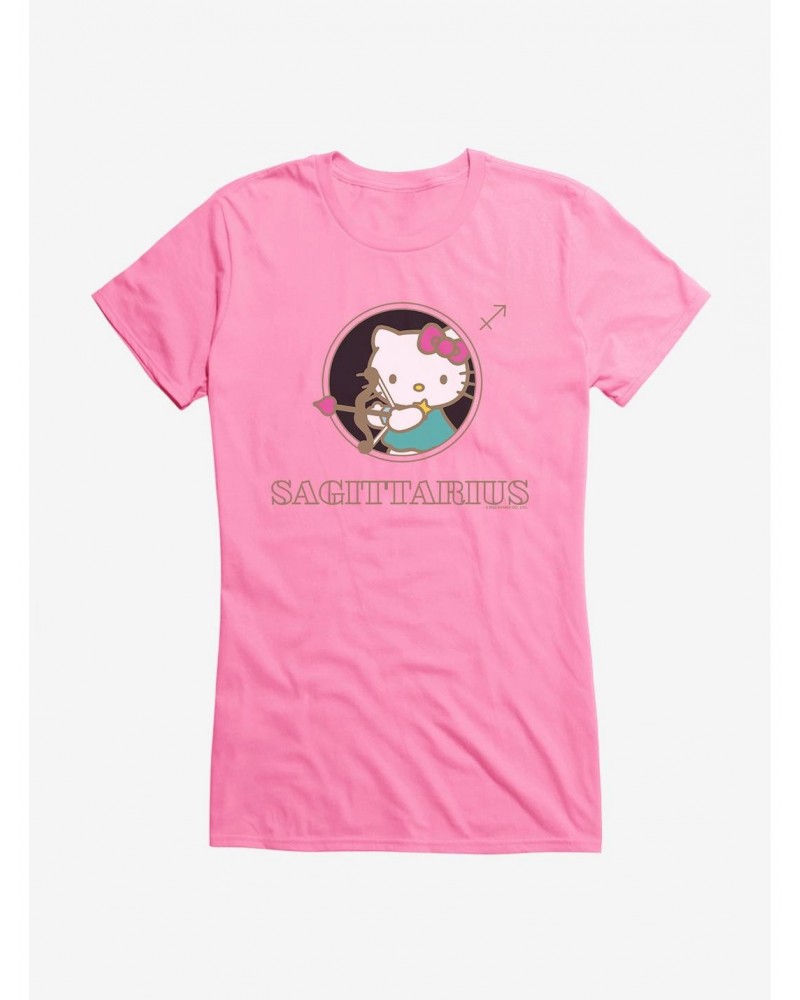 Hello Kitty Star Sign Sagittarius Stencil Girls T-Shirt $7.37 T-Shirts