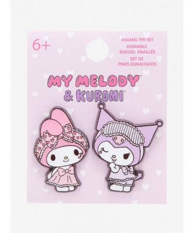 My Melody & Kuromi Slumber Party Enamel Pin Set $5.84 Pin Set