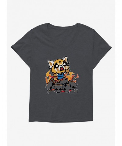 Aggretsuko Rage Girls Plus Size T-Shirt $7.17 T-Shirts