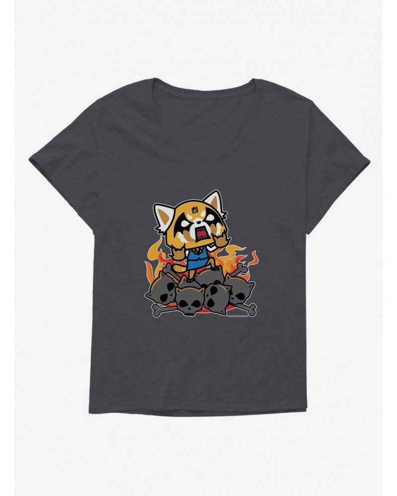 Aggretsuko Rage Girls Plus Size T-Shirt $7.17 T-Shirts